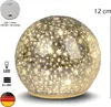 LED Deko-Kugel 12 cm Silber Glaskugel mit Timer 6h/18h - Produktbild-Vorschau 5