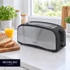 MICHELINO Toaster 4-Scheiben 1400 Watt Edelstahl Schwarz Produktbild-Vorschau 5