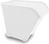 A white translucent plastic storage box with a curved top and four small feet at the bottom. Náhled obrázku produktu