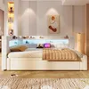 Lit rembourré Flieks 90 x 200 cm / 180 x 200 cm avec LED, Voir les images du produit 3