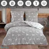 Buymax® Bettwäsche Bettbezug 135x200 cm, Kopfkissenbezug Produktbild-Vorschau 2