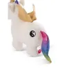 A close-up, studio shot of a plush unicorn toy. Produktbild-Vorschau