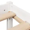 Massivholzbett ohne Matratze Weiß 140x200 cm Kiefernholz Produktbild-Vorschau 9