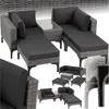 tectake® Aluminium Rattan Lounge Bellaria wetterfest und Produktbild-Vorschau 9