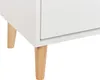 BELIANI Kommode mit 3 Schubladen Weißes MDF Kiefernholz Produktbild-Vorschau 9