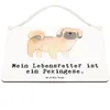Mr. & Mrs. Panda Holzschild Pekingese Lebensretter DIN A6 - Produktbild-Vorschau 3