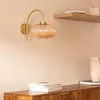 Wandleuchte Metall und Glas Basile Bernstein Produktbild-Vorschau 4