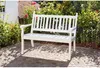 Banc Hohenzollern, 115 cm, blanc Plastique blanc, 2 places Voir les images du produit 3