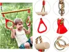 Dětská Dřevěná Zahradní Houpačka Gymnastický Trapéz S Náhled obrázku produktu 8