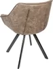 Design Stuhl THE DUTCH COMFORT taupe gepolstert mit Produktbild-Vorschau 9