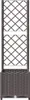 vidaXL Kvetináč s mriežkou hnedý 40x40x136 cm PP Náhľad obrázku produktu 3