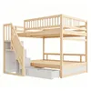 Flieks Etagenbett 140x200cm mit Kleiderschrank und Produktbild-Vorschau 7