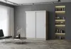 A modern living room with a wardrobe, chair, and coffee table. Náhled obrázku produktu