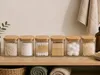 Lot de 6 bocaux en verre 500 ml avec couvercle en bambou – Voir les images du produit 5