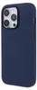 A dark blue phone case shown from a side-diagonal angle. Produktbild-Vorschau