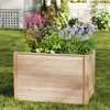 COSTWAY Erhöhtes Hochbeet Holz, Gartenbeet tief, Produktbild-Vorschau 2