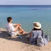 Flamingueo Klappbarer Strandstuhl aus Polyester Blau Produktbild-Vorschau 3