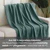 Fleecedecke dunkelgrün aus 100% recyceltem Material + Produktbild-Vorschau 6
