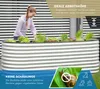 A woman gardening in a raised metal planter. Produktbild-Vorschau