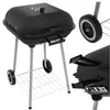 Holzkohlegrill für den Garten mit Deckel und Ablagefläche Produktbild-Vorschau 2