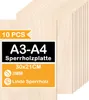 Jayseuw 10-50 x A3/A4 Panneau en bois | 300 x 210 x 3 mm | Voir les images du produit 9