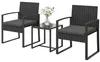 Outsunny Rieten bistroset, 3-delige tuinmeubelset met 2 Productafbeelding-voorbeeld 1