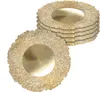 1.06 Piatto decorativo dorato Ø 33 cm circa - Set di 6 - Anteprima dell’immagine prodotto 1