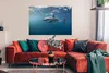 MuchoWow® Poster Hai an der Oberfläche 120x80 cm - Bilder Produktbild-Vorschau 3