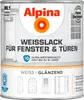 Alpina Weißlack für Fenster & Türen 750 ml weiß glänzend Produktbild-Vorschau 1