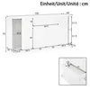 Merax Hochglanz Sideboard mit 2 Glasvitrinen, Kommode mit Produktbild-Vorschau 10