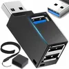 A product shot of a USB hub adapter with accessories. Anteprima dell’immagine prodotto