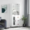 vidaXL Highboard Weiß 69,5x34x180 cm Holzwerkstoff -  Produktbild-Vorschau 11