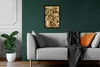 MuchoWow® Gerahmtes Poster Tierhaut - Schlange - Gold 20x30 Produktbild-Vorschau 6