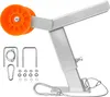 A boat trailer seat with rollers and accessories, shown against a white background. Podgląd zdjęcia produktu