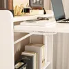Weißes Bücherregal mit ausziehbarer oberer Ablage Produktbild-Vorschau 4