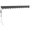 Tenda da sole elettrica con manovella vidaXL, antracite, Anteprima dell’immagine prodotto 11