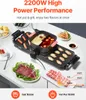 VEVOR Hot Pot 2300 W 2 in 1 elektrischer rauchfreier Grill Produktbild-Vorschau 2