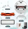 A collage of vacuum cleaner accessories with dimensions labeled. Voir les images du produit