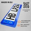 2 Kennzeichenhalter Blau - Chrom Kennzeichenhalterung Produktbild-Vorschau 4