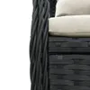 vidaXL 7-tlg. Garten-Essgruppe mit Kissen Schwarz Poly Produktbild-Vorschau 6