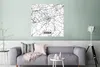MuchoWow® Poster Karte - Essen - Stadtplan 75x75 cm - Wand Produktbild-Vorschau 5