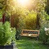 KADAX Gartenbank aus Holz, 127 cm, Gusseisenbank mit Produktbild-Vorschau 2