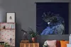 MuchoWow® Wandteppich Wandbehang Blauer Kakadu mit dunklem Produktbild-Vorschau 5