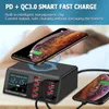 X9 100 W 8-Port-Ladestation USB-Ladegeraet-Hub Kabellose Produktbild-Vorschau 13