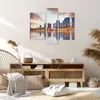 Bild auf Leinwand - Leinwandbild - Fluss Wolkenkratzer Produktbild-Vorschau 7