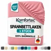 Komfortec Jersey Spannbettlaken 180x200 cm, 100% Baumwolle, Produktbild-Vorschau 1