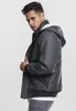 Urban Classics Zimná bunda s kapucňou Heavy, tmavošedá – L Náhľad obrázku produktu 3