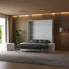 Schrankbett M1 180x200 Vertikal Weiss inkl.SOFA Weiss Produktbild-Vorschau 4