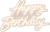 Tabliczka LED Relaxdays, „Happy Birthday”, świecąca Podgląd zdjęcia produktu 1