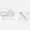 Technical drawing of a slicer with dimensions labeled A, B, and C. Produktbild-Vorschau